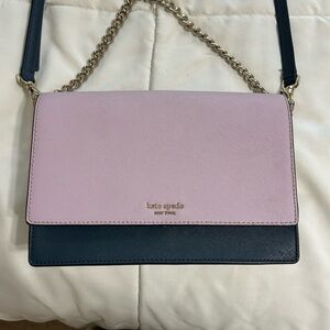 Kate Spade Pink and navy Crossbody Bag